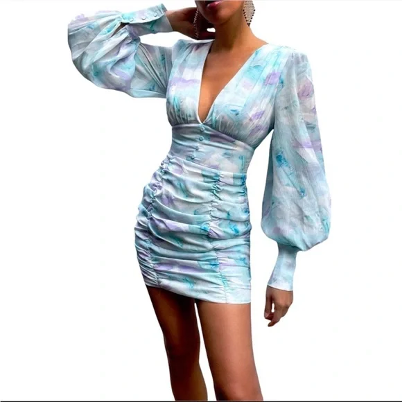 Runaway The Label Dresses | Runaway The Label Sky Blue Sea Breeze Dress! | Color: Blue | Size: Xs | Paigebeckett2'S Closet Runaway The Label Dresses | Runaway The Label Sky Blue Sea Breeze Dress! | Color: Blue | Size: Xs | Paigebeckett2'S Closet